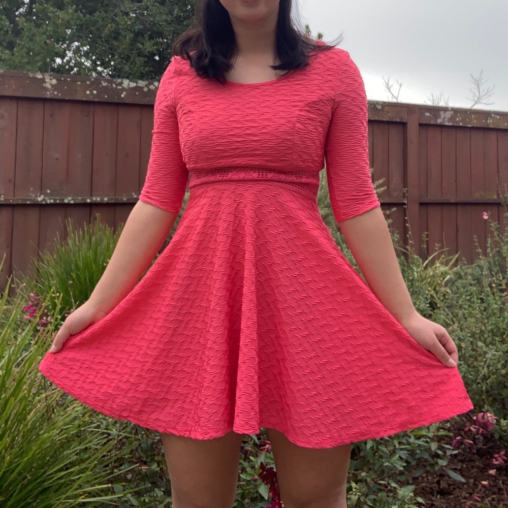 Coral dress